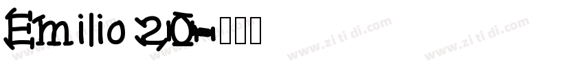 Emilio 20字体转换